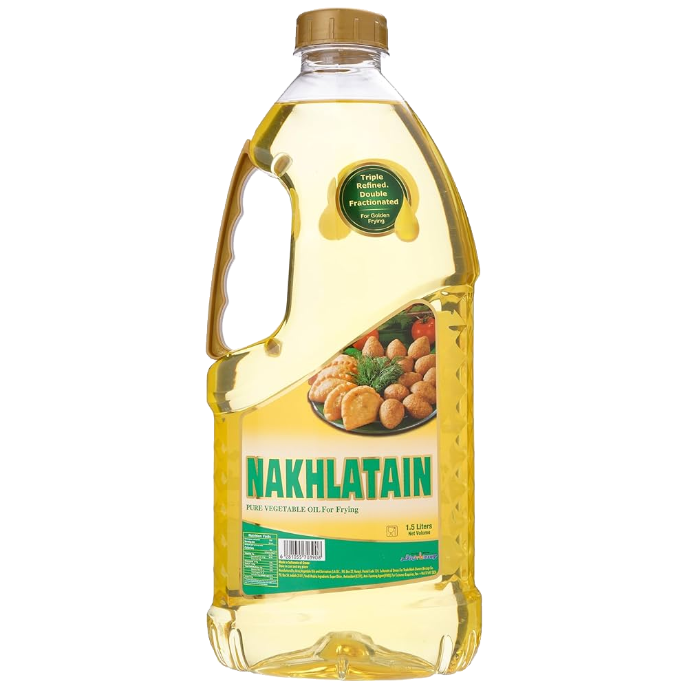 Nakhlatain Pure Vegetable Oil 1.5ltr نخلتين زيت القلي 1.5لتر