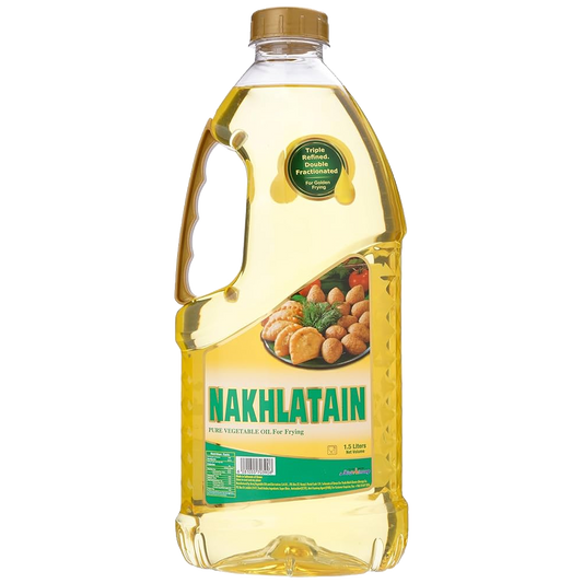 Nakhlatain Pure Vegetable Oil 1.5ltr نخلتين زيت القلي 1.5لتر