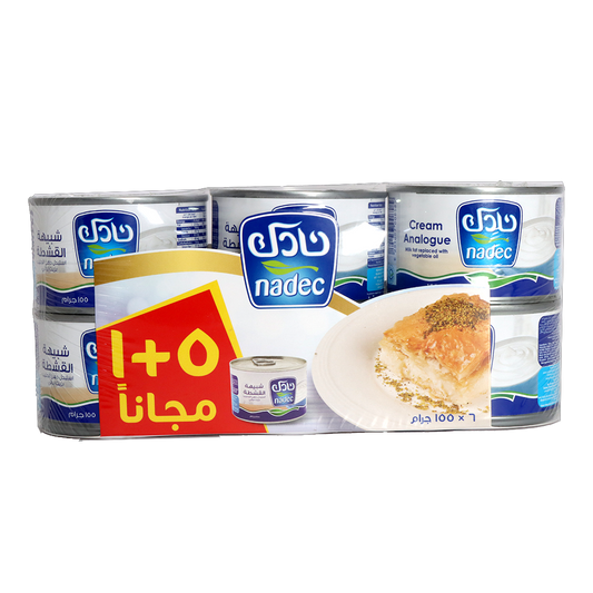 Nadec Cream Analogue 5+1Free x 155gm نادك شبيه القشطه 155غم 5+1مجانا