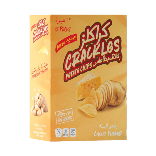 Nadec Crackles Cheese Potato Chips 21gm نادك كراكلز بطاطس بالجبن 21جم