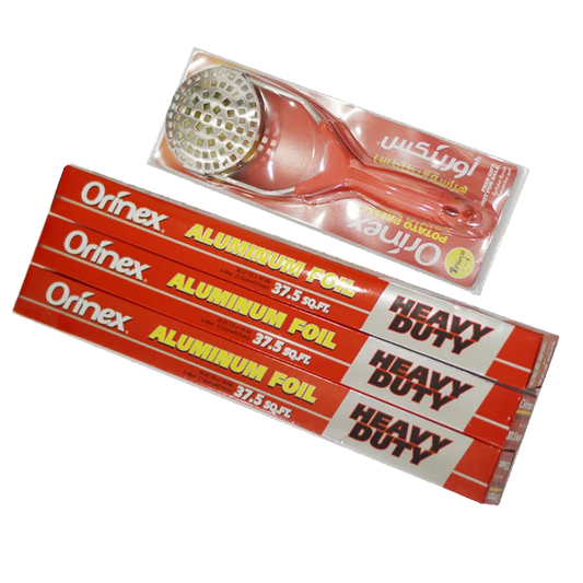 Orinex Aluminum Foil W/Gift 3x37.5 sq.ft. أورينكس قصدير 3×37.5 + هدية