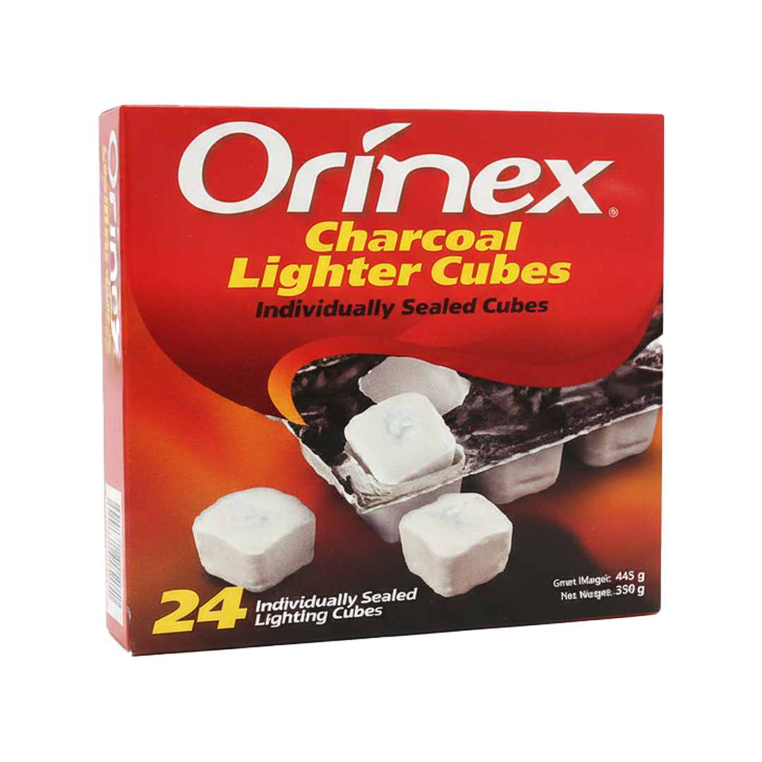 Orinex Charcoal Lighter Cubes 24 Cubes اورينكس مولع فحم مكعبات مغلفة 24