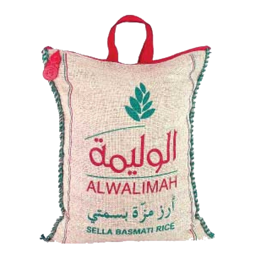 Al Walimah Indian Sella Basmati Rice 5kg الوليمه رز مزه 5كيلو