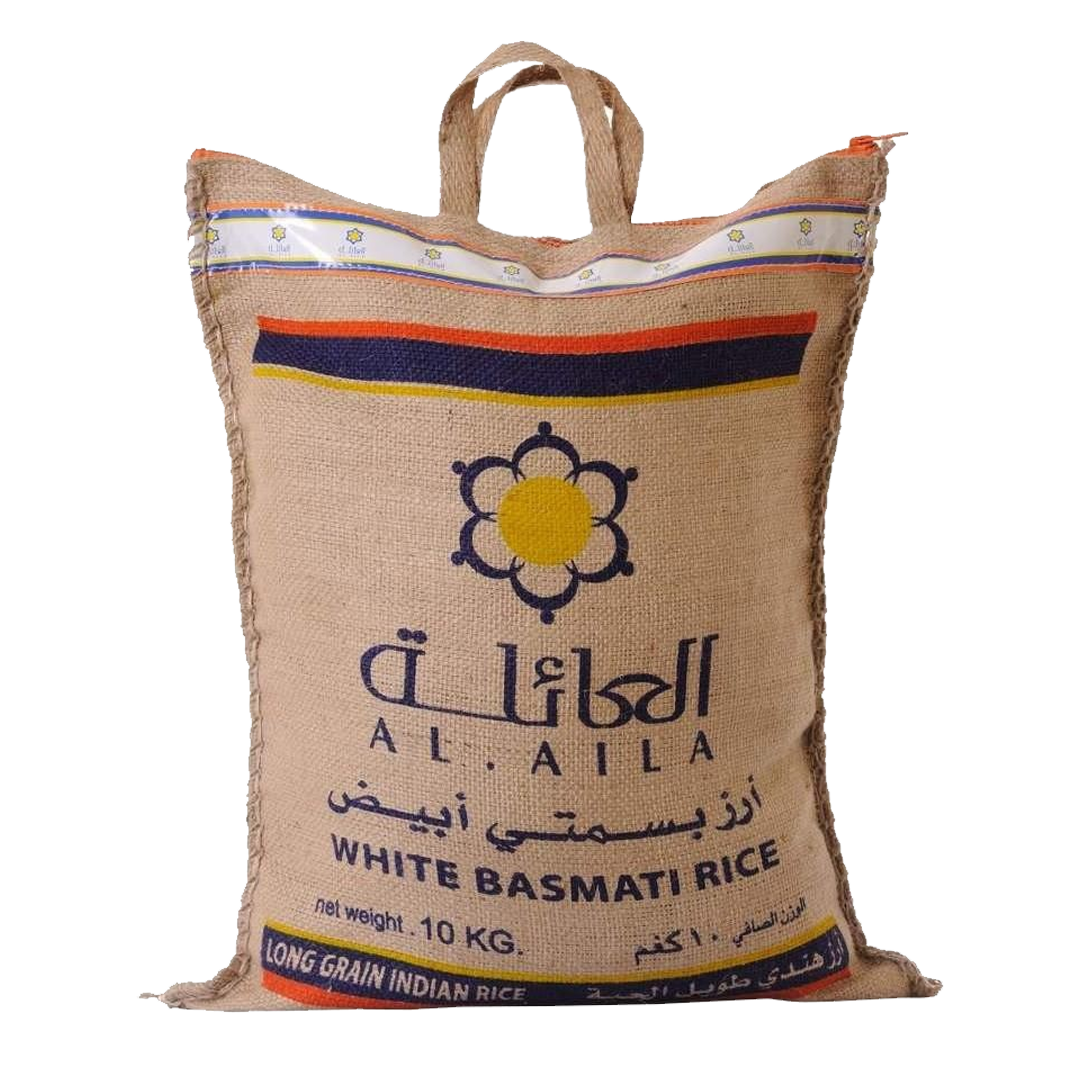 Al Aila White Basmati Rice 10kg العائلة رز بسمتي ابيض 10كج