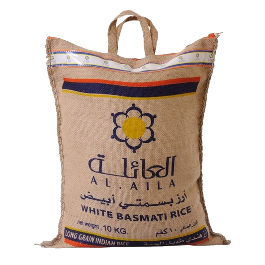 Al Aila White Basmati Rice 10kg العائلة رز بسمتي ابيض 10كج