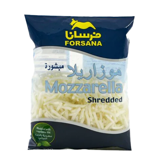 Forsana Shredded Mozzarella Cheese 500g فرسان جبن موزريلا مبشورة 500غم