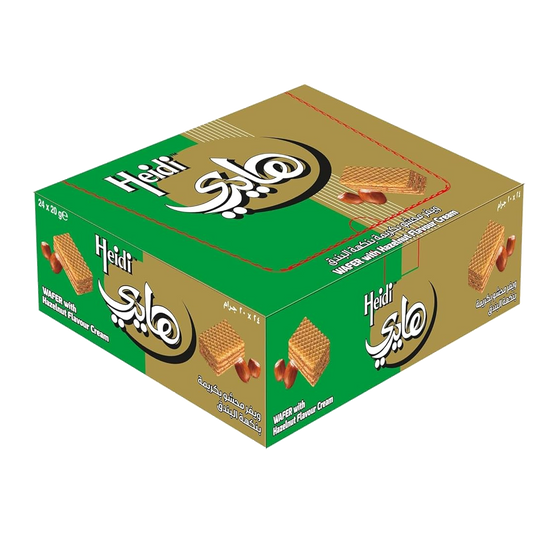 Heidi Wafer With Hazelnut 18 g هايدي ويفر محشو بكريمة البندق 18 جرام