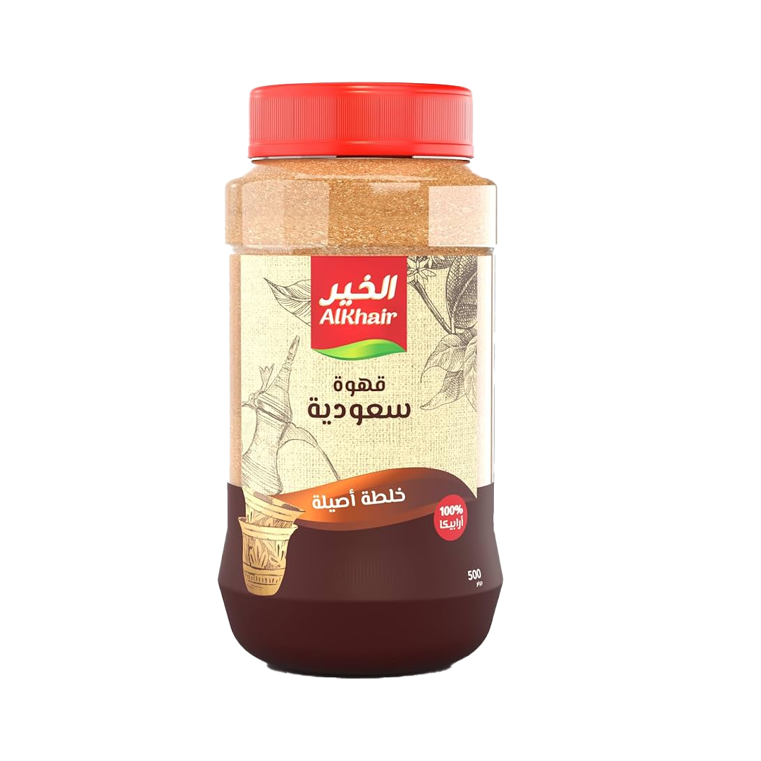 Alkhair Mersal Premium Arabic Coffee 500ml الخير قهوة سعودية مرسال 500 جرام