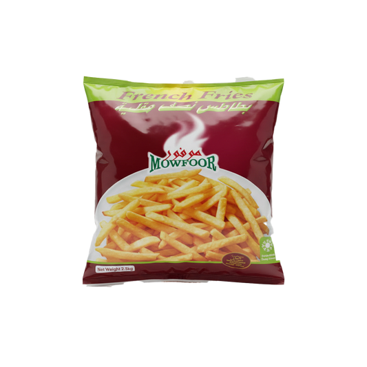 Mowfoor French Fries 9/9 2.5 kilo موفور بطاطس نصف مقلية 9/9 2.5 كيلو