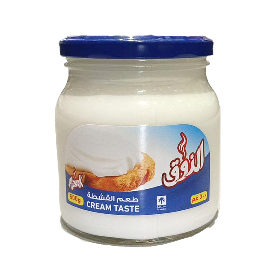 الذوق  جبنة كريمية طعم القشطة 500 جرام Alzook Cream Taste 500g