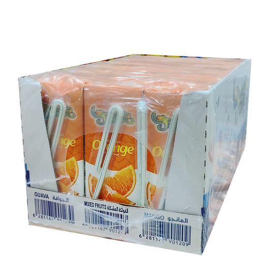 Jucina Drink ORANGE With Added Sugar 200 ml x18 xجوسينا شراب برتقال مع سكر مضاف 200 مل