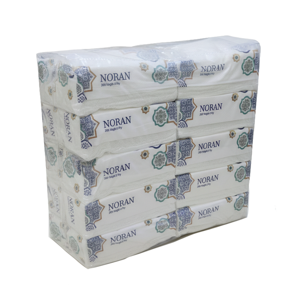 Noran Tissue 3 Ply 200's نوران مناديل 3 طبقات 200 مناديل