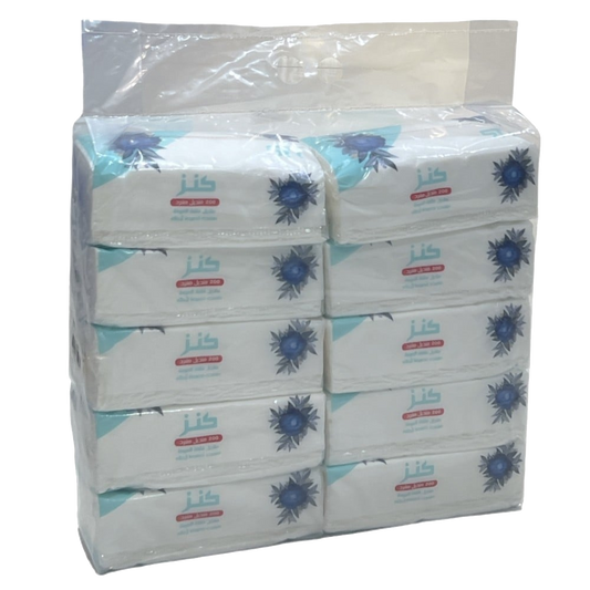 كنز منديل مفرد فائق النعومة 200x10 Kinz Facial Tissues 10x200's