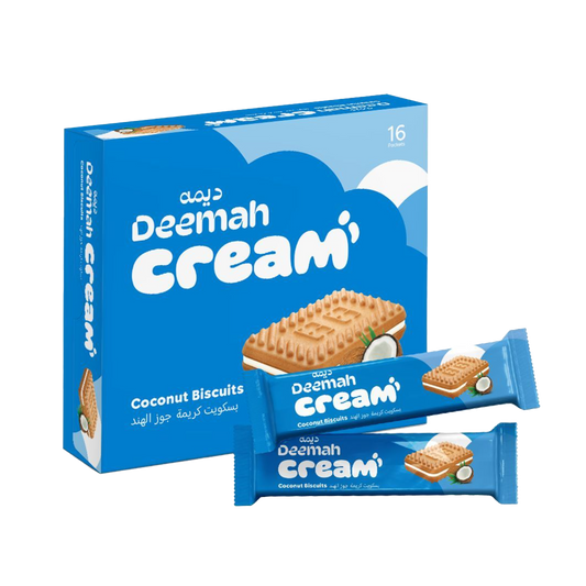 Deemah Coconut Biscuits 26g x 12 x ديمة  بسكويت كريمة جوز الهند 26 جرام
