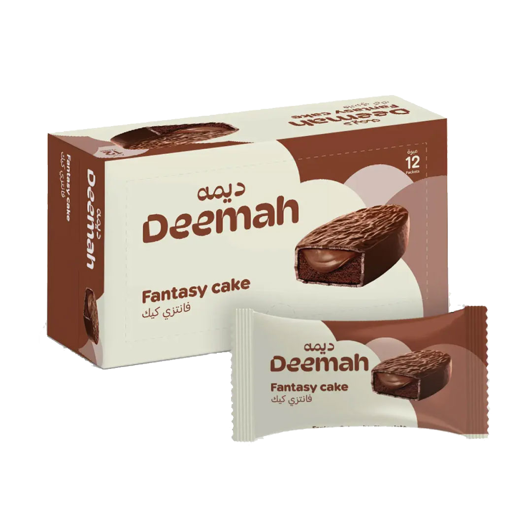 Deemah Fantasy Cake With Chocolate 40 gr ديمة فانتزي كيك بكريمة الشوكلاتة 40 جرام