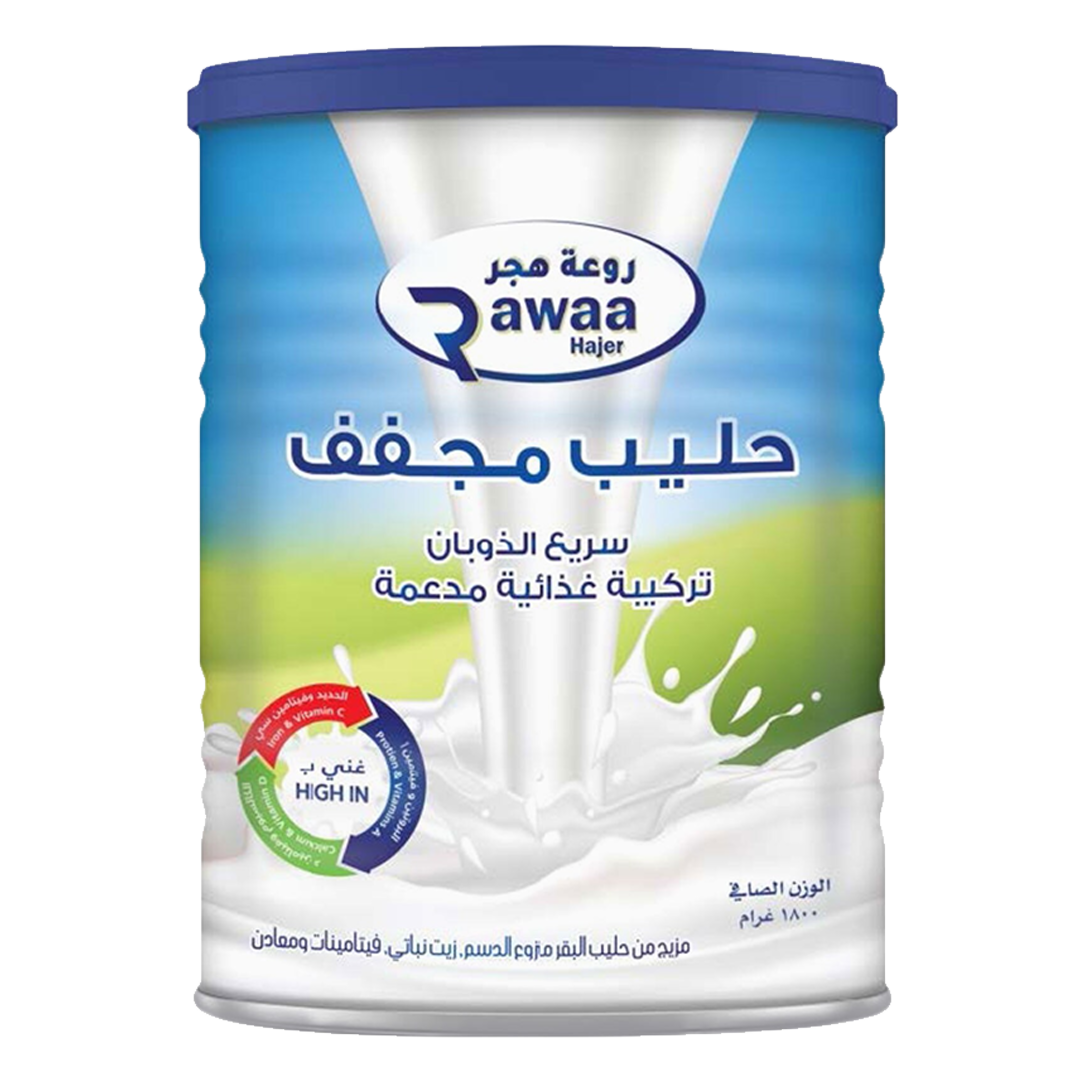 روعة هجر تركيبة غذائية مدعمة اساسها الحليب 1800 جرام | Rawaa Hajer Milk Based Fortified Nutritious Formula 1800g
