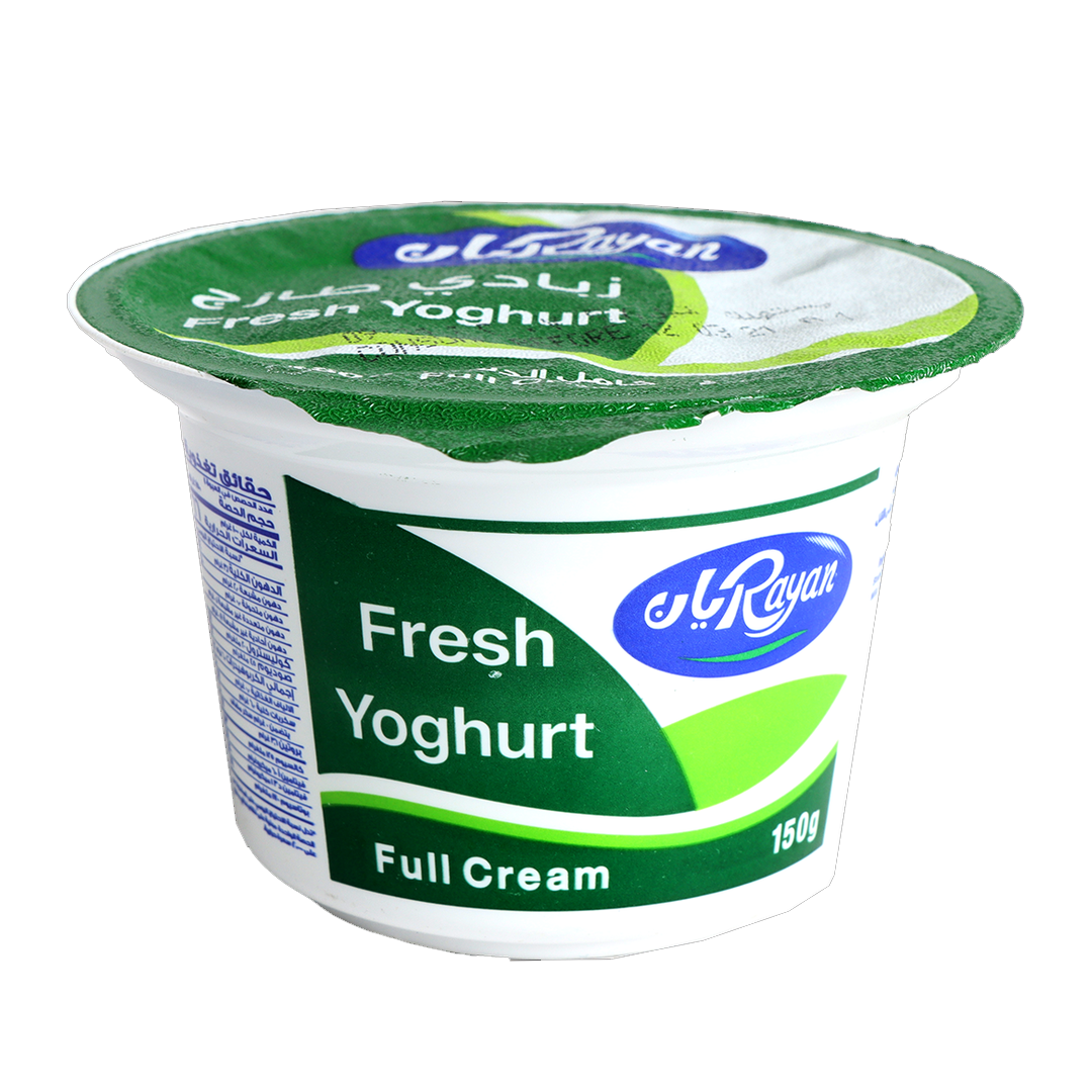 Rayan Fresh Yoghurt Full Cream 150g ريان زبادي طازج كامل الدسم 150مل