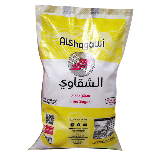 شقاوي سكر ناعم 5 كجم Alshagawi Fine Sugar 5kg