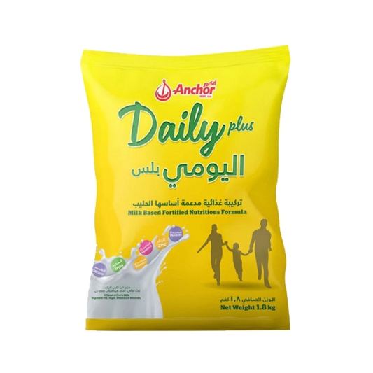 Anchor Daily Plus Milk Powder 1.8 Kg أنكور اليومي بلس حليب مجفف 1.8 كجم