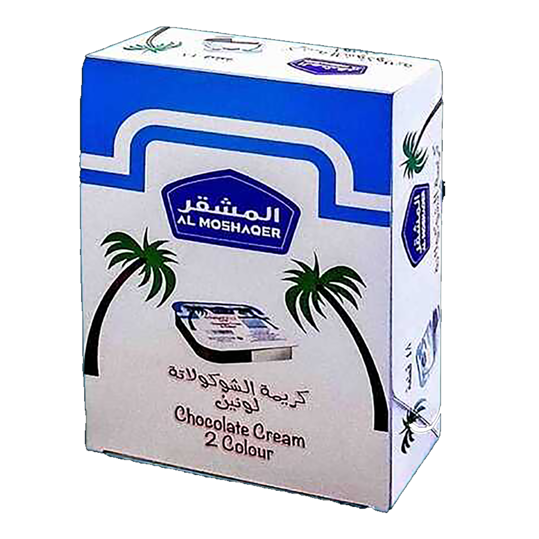 Almoshaqer Chocolate Cream 2 color المشقر شوكولاتة كريمة لونين