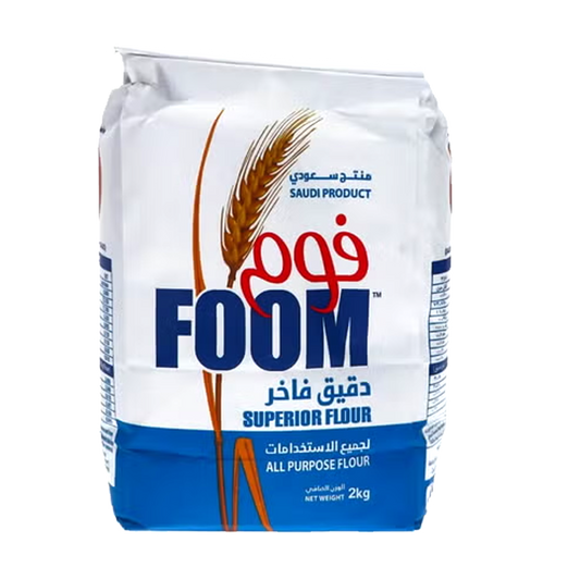 FOOM ALL PURPOSE FLOUR 2KG فوم طحين فاخر ابيض 2كيلو
