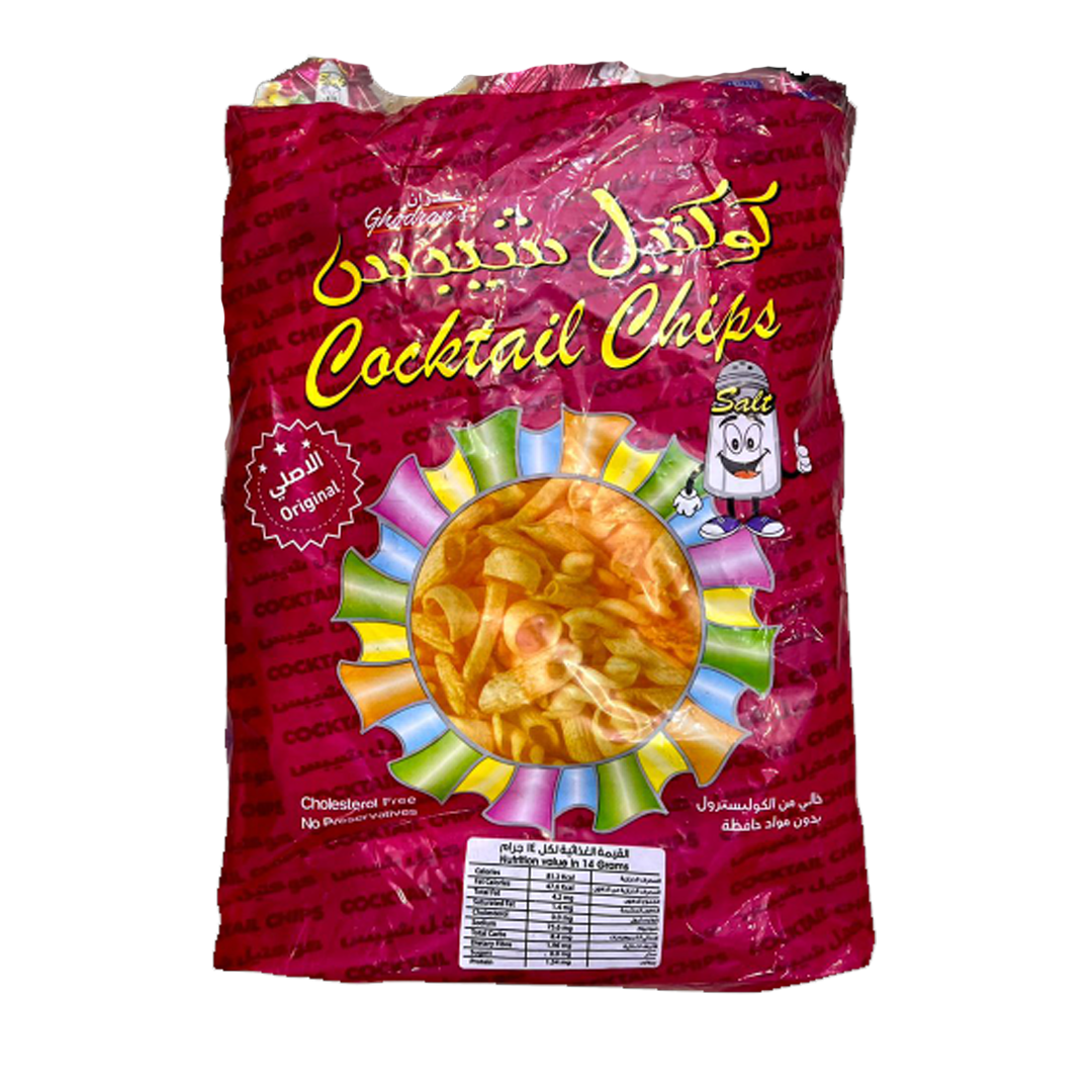 Ghadrans Cocktail Chips Red 20 x 10gm غدران كوكتيل شبس احمر 10غم
