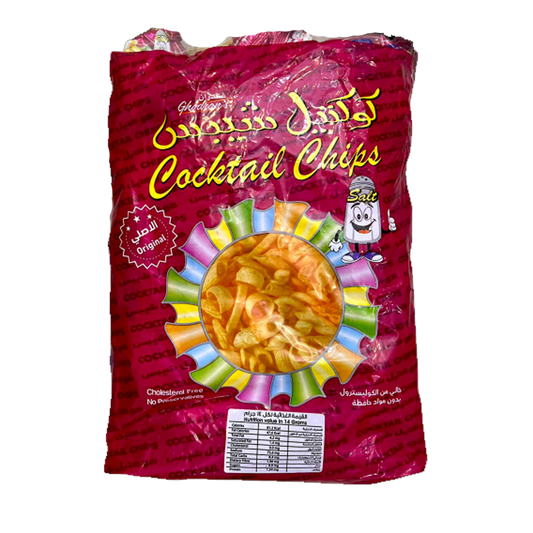 Ghadrans Cocktail Chips Red 20 x 10gm غدران كوكتيل شبس احمر 10غم