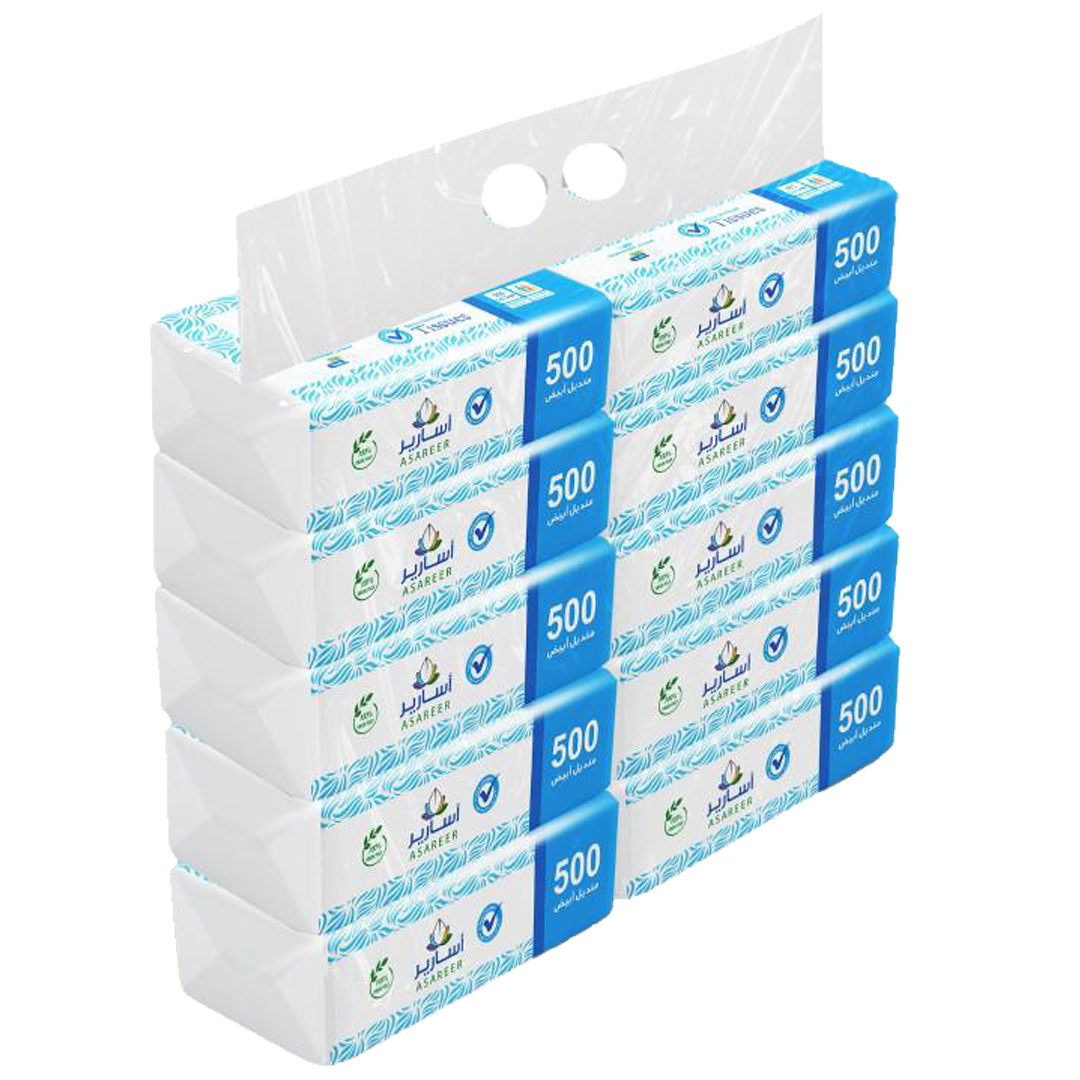 اسارير منديل مفرد 500 منديل 10*500 Asareer tissue10x500's