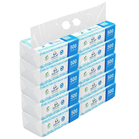 اسارير منديل مفرد 500 منديل 10*500 Asareer tissue10x500's