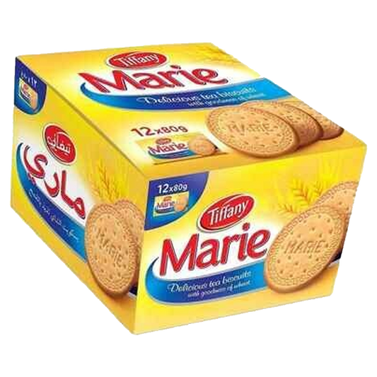 TIFFANY MARIE DELICIOUS TEA BISCUITS 80 g تيفاني ماري بسكويت الشاي بالقمح 80 جرام