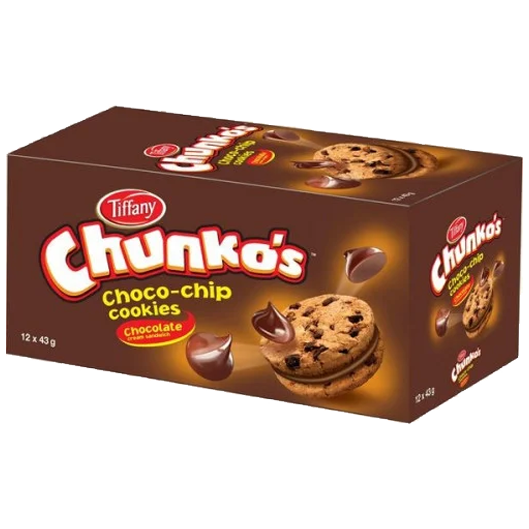 TIFFANY CHUNKS CHOCOLATE CHIPS COOKIES 40G تيفاني  شنكوز رقائق الشوكولا كوكيز40غ