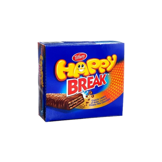 Tiffany Happy Break Milk Chocolate 13.5 gm تيفاني هابي بريك بالشوكلاتة والحليب 13.5 جرام