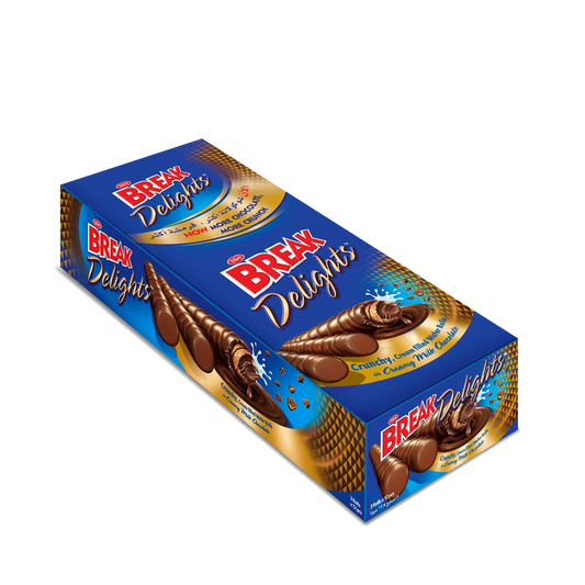 Tiffany Break Delights Crunchy Cream Filled Wafer Roll 21g تيفاني بريك ديلاينس21 جرام