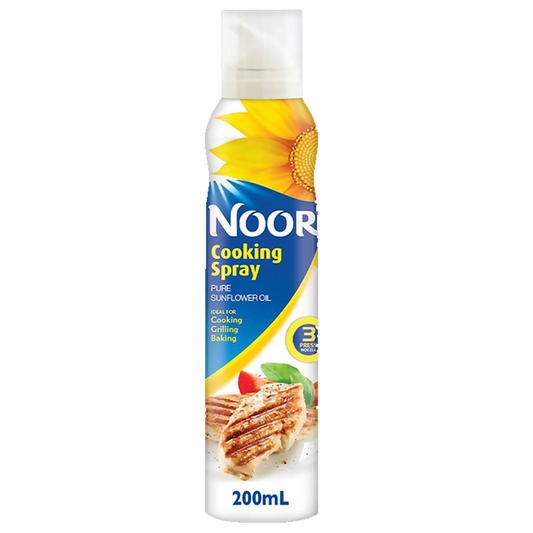Noor Sunflower Oil Cooking Spray 200ml زيت نور بخاخ دوار الشمس نقي 200 مل