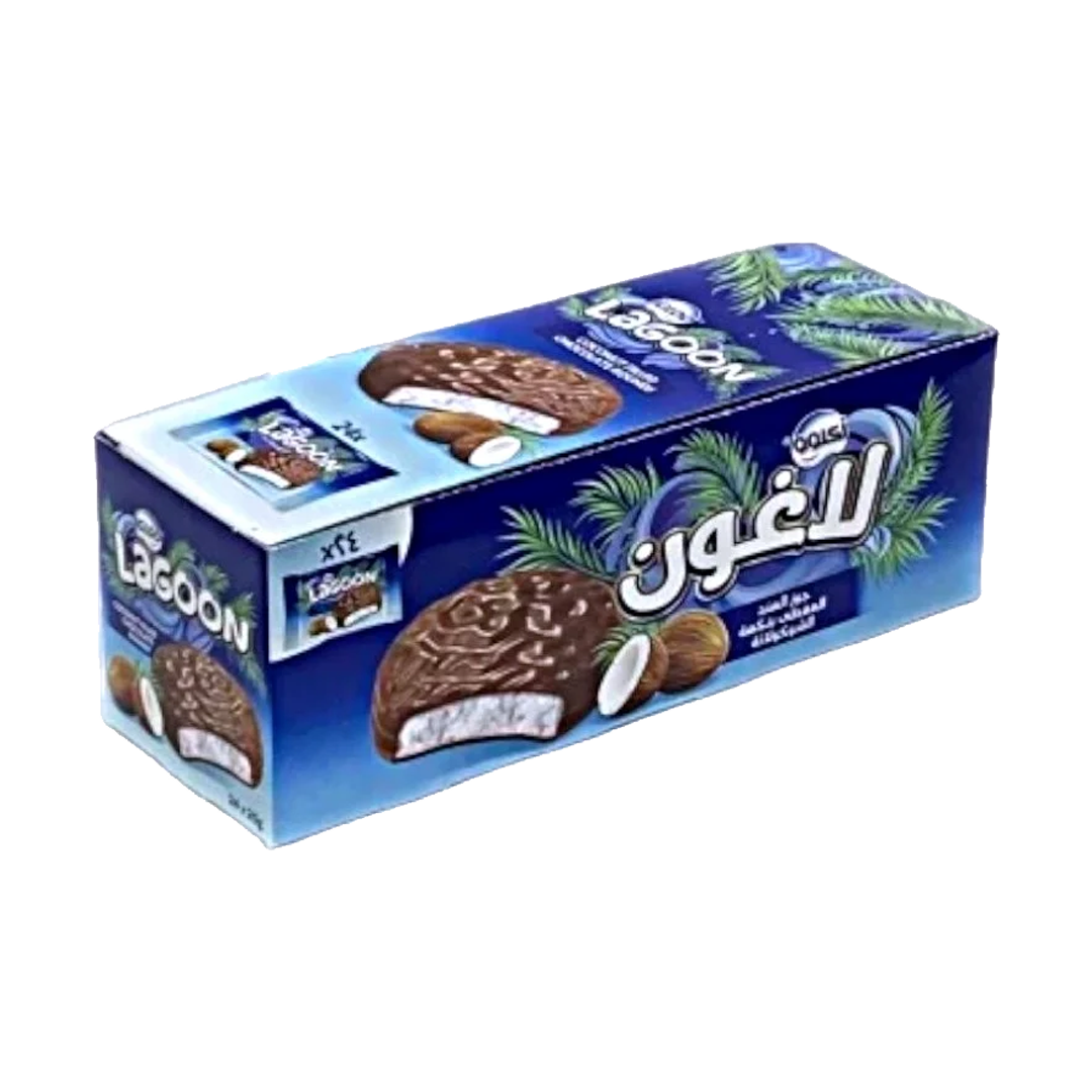 Igloo Lagoon Coconut Filled Chocolate Rounds 20g اكلو لاغون جوز الهند المغطى بالشوكلاتة 20 جرام