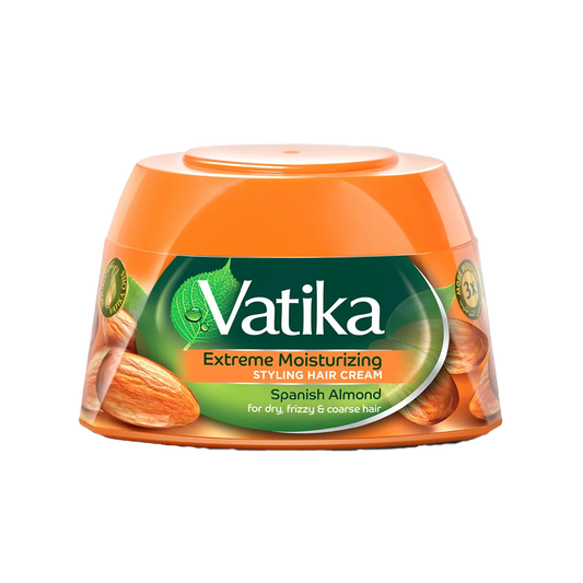 Vatika Hair Styling Cream Extrme Moisturiing Almond 140 ml فاتيكا كريم تصفيف الشعر اللوز الاسباني 140 مل