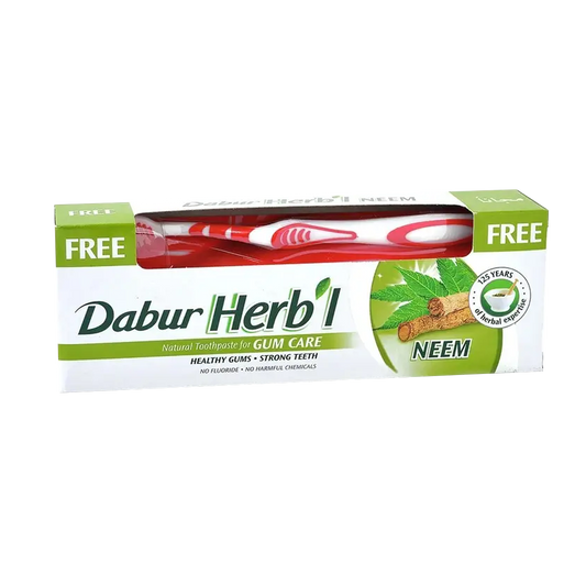 Dabur Herbal Neem Toothpaste 150gm+GF دابر معجون اسنان بالنيم 150غم