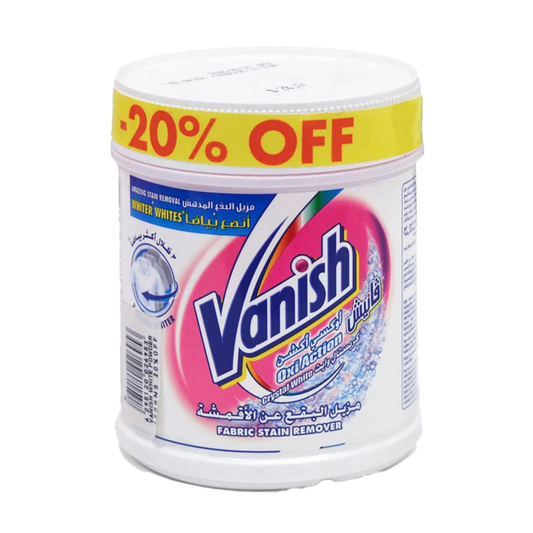 Vanish Oxi Crystal White Stain Remover 20%Off 450gm فانيش أوكسي أكشن مزيل البقع ابيض 20% خصم 450جم