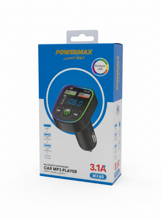 Powermax Super Fast Power Adapter 65w راس شاحن بيت فائق السرعة 65