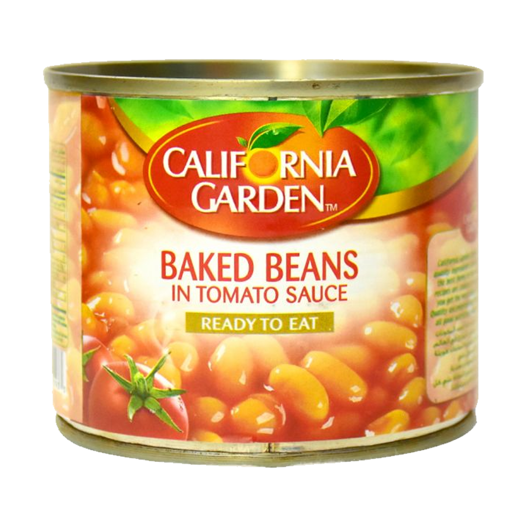 حدائق كاليفورنيا فاصوليا مطبوخة 220غم | California Garden Baked Beans In Tomato Sauce 220g