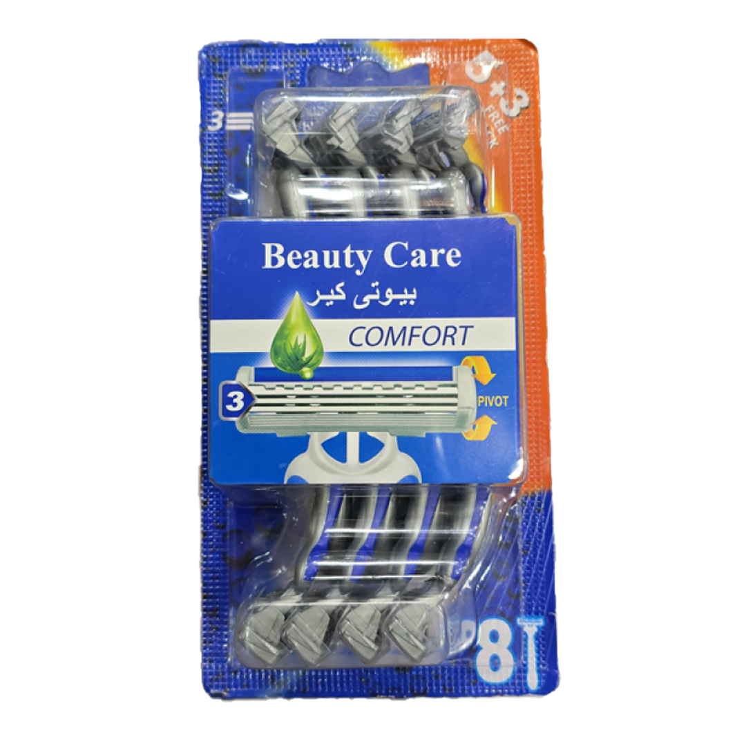 Beauty Care 3Shaver Comfort 5+3 بيوتي كير ماكينة حلاقة كمفورت 3 شفرات  5+3