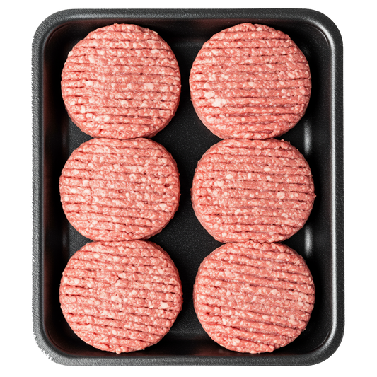 برجر لحم صحن 6  حبات