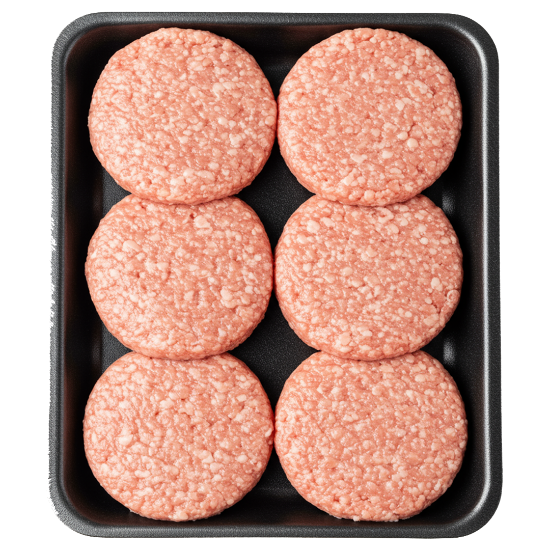 برجر دجاج صحن 6  حبات