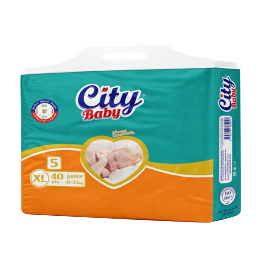 City Baby Baby Diapers Size(2) 40pcs سيتي بيبي حفاضات أطفال مقاس 2-40 حبة