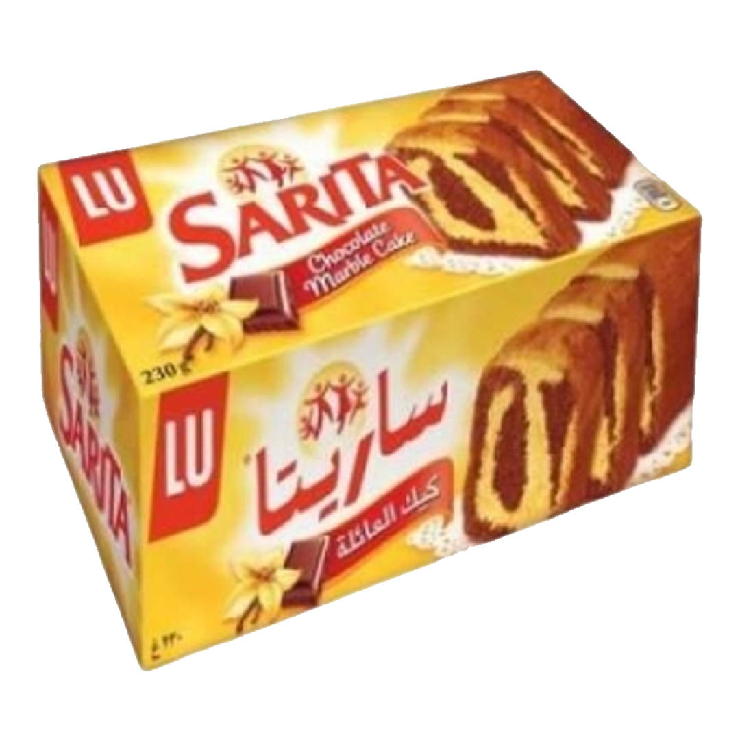 LU Sarita Chocolate Marble Cake 200g ساريتا كيك مربل شوكولاتة 200جم