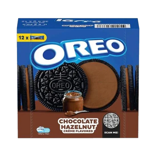 Oreo Chocolate Hazelnut 35.5g x 12 x اوريو بسكويت شوكلاتة بندق 35.5 جرام