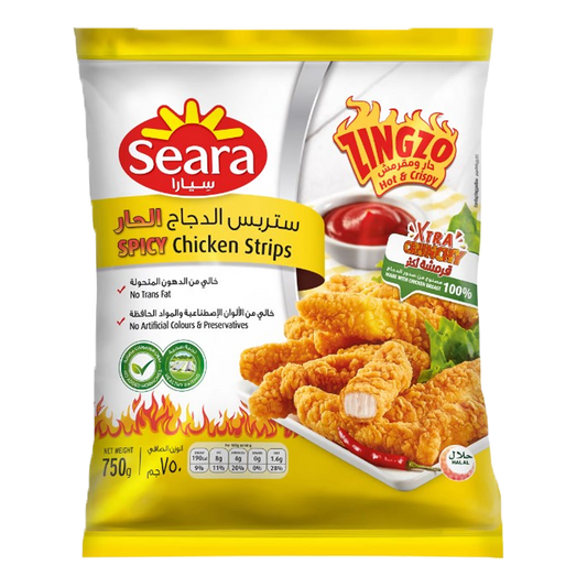 سيارا ستربس دجاج حار 750غم Seara Chicken Strips Spicy 750gm