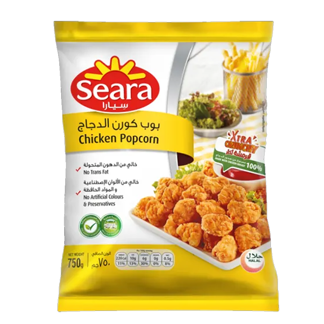 Seara Chicken Popcorn 750gm سيارا بوب كورن الدجاج 750غم