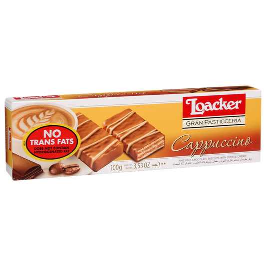 Loacker Cappuccino Chocolate 100g لوكر بسكويت كابتشينو 100غم