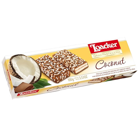 Loacker Gran Pasticceria Coconut 100g لواكر بسكويت بكريمة جوز الهند 100غم